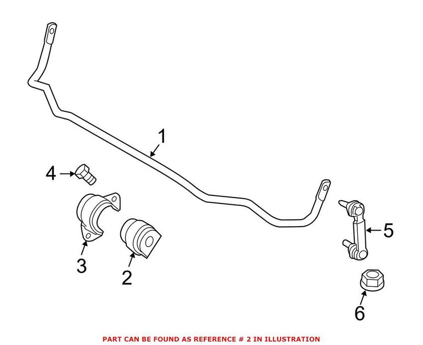 BMW Sway Bar Bushing - Rear (14mm) 33556775448